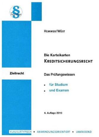 Karteikarten Kreditsicherungsrecht