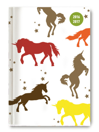 Collegetimer A6 day by day Unicorn 2016/2017