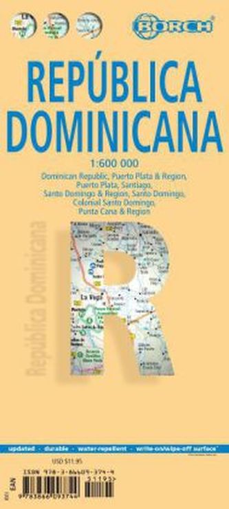 Borch Map Dominican Republic. República Dominicana