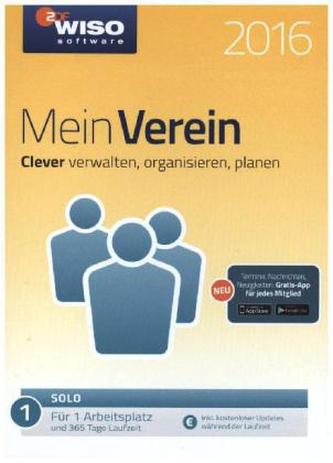 WISO Mein Verein 2016, CD-ROM WISO Mein Verein 2016, CD-ROM