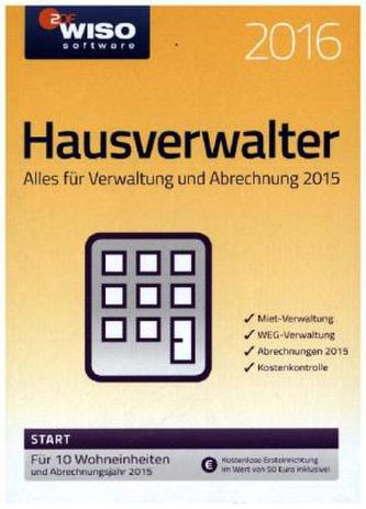 WISO Hausverwalter 2016 Start, CD-ROM WISO Hausverwalter 2016 Start, CD-ROM