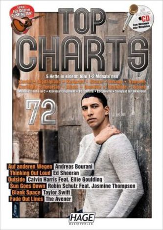 Top Charts, m. Audio-CD. Bd.72