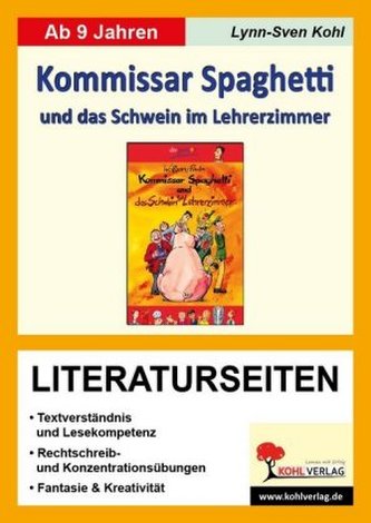 Wolfgang Pauls 'Kommissar Spaghetti und das Schwein im Lehrerzimmer',  Literaturseiten