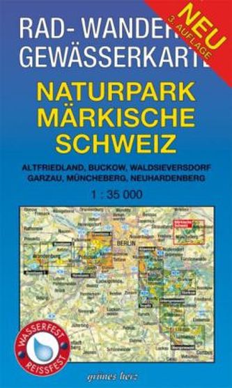Rad-, Wander- & Gewässerkarte Naturpark Märkische Schweiz