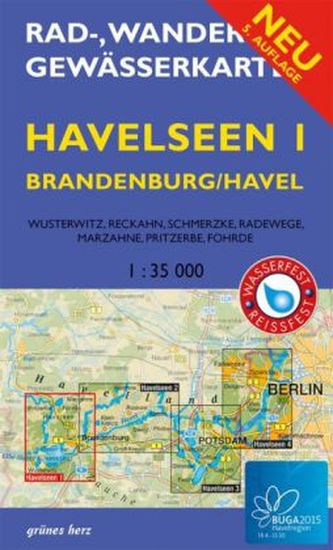 Rad-, Wander- & Gewässerkarte Havelseen. Bl.1