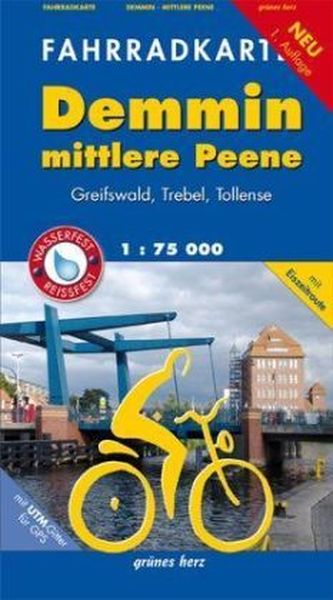 Fahrradkarte Demmin, mittlere Peene