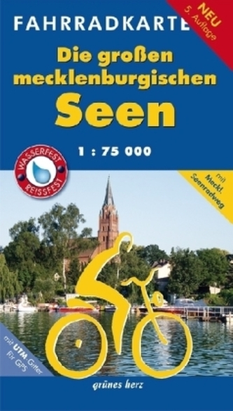 Fahrradkarte Die großen mecklenburgischen Seen