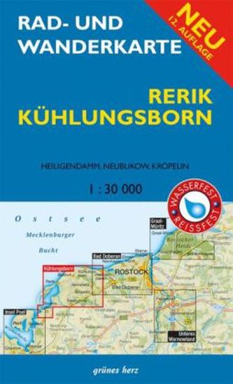 Rad- und Wanderkarte Rerik, Kühlungsborn