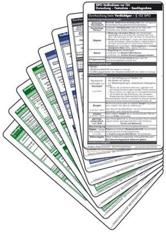 StPO Maßnahmen vor Ort, Einsatzkarten