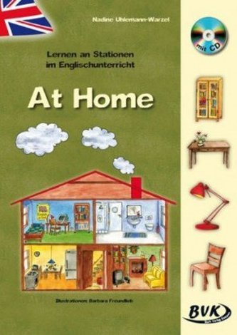 Lernen an Stationen im Englischunterricht - At Home, m. Audio-CD