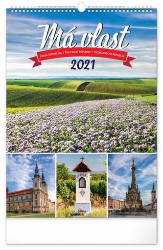 Kalendář 2021 nástěnný: Má vlast, 33 × 46 cm
