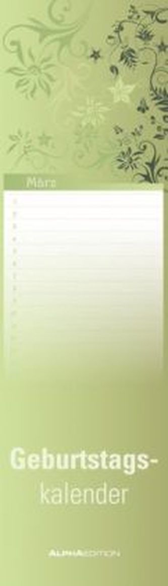 Geburtstagskalender mini Floral