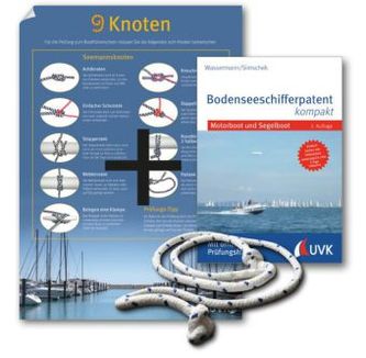 Bodenseeschifferpatent kompakt, Leinen los-Paket mit Knoten-Poster und Übungs-Seil