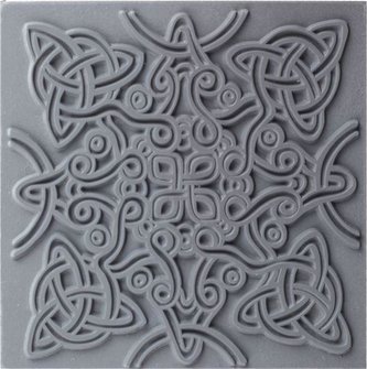 CERNIT polymerová textura - keltský uzel 90 x 90mm