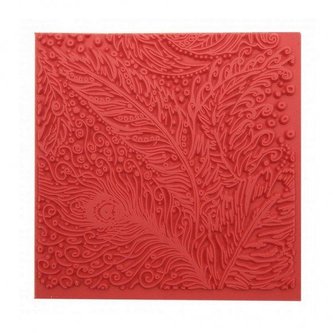 CERNIT polymerová textura - páv 90 x 90mm