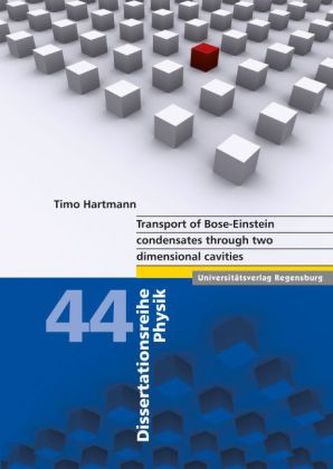 Transport of Bose-Einstein condensates through two dimensional cavities