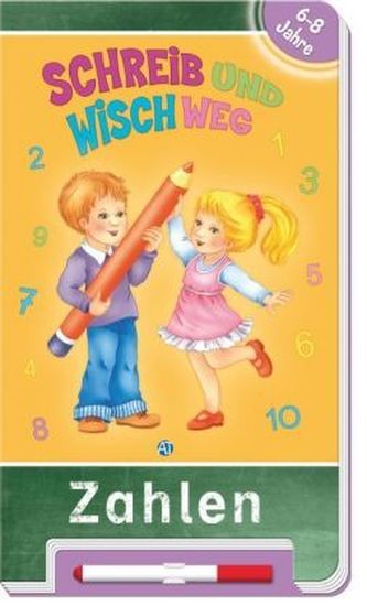 Schreib und wisch weg - Zahlen, m. Stift