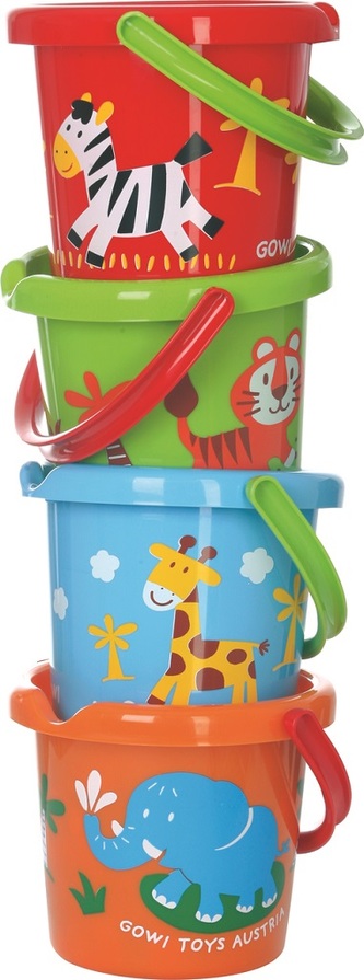 Gowi Kyblík se zvířátky velký 1 ks různé barvy