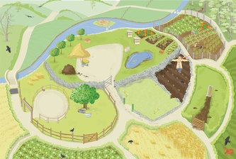 Le Toy Van Hrací koberec PLAYMAT farmářská pole 80x120cm Le Toy Van Hrací koberec PLAYMAT farmářská pole 80x120cm
