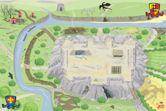 Le Toy Van Hrací koberec PLAYMAT hrad 150x100 cm Le Toy Van Hrací koberec PLAYMAT hrad 150x100 cm
