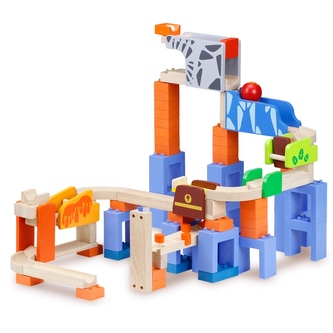 Wonderworld Dřevěná kuličková dráha TRIX – Sprintující kuličky