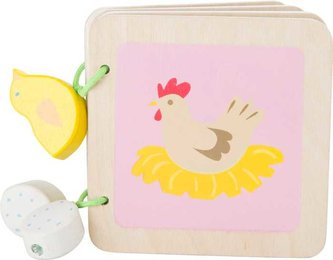 Small Foot Dřevěná knížka pro nejmenší zvířátka