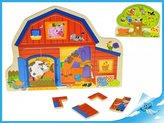 Dřevěná vkládačka 1ks farma