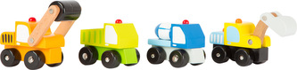 Dřevěná autíčka - Stavební stroje 1 ks Dřevěná autíčka - Stavební stroje 1 ks