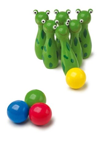 Small Foot Kuželky žabky