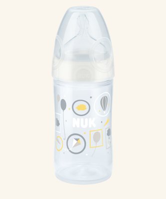 NUK First Choice Plus New Classic láhev 150 ml Béžová