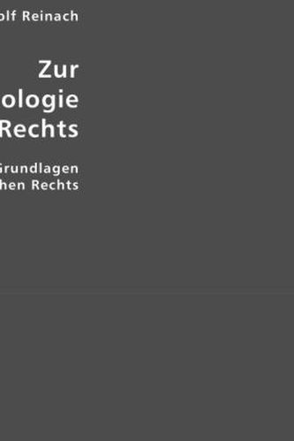 Zur Phänomologie des Rechts