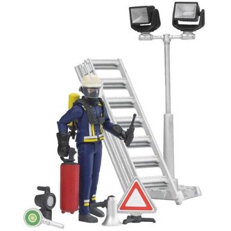 Bruder Figurka hasič + žebřík + příslušenství