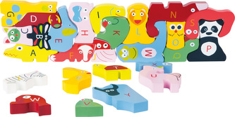 Small Foot Edukativní puzzle se zvířátky Abeceda
