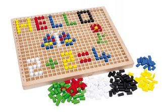 Small Foot Dřevěné kreativní hračky nasouvací box