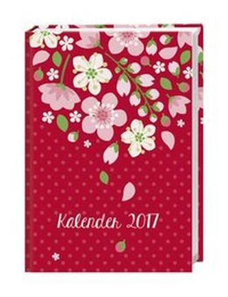 Floral 17-Monats-Kalenderbuch A6 2017