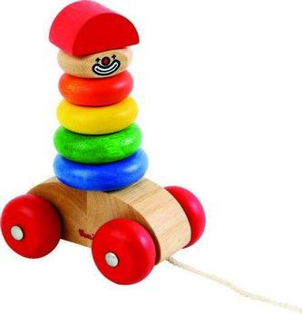 Voila Dřevěný tahací Klaun