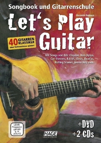 Let's Play Guitar, m. DVD u. 2 Audio-CDs