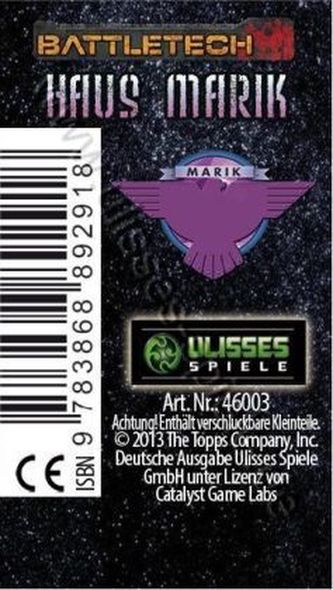 BattleTech, Fraktionswürfelset Haus Marik