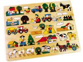 Small Foot Vkládací puzzle velká farma