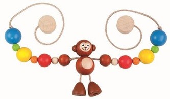 Detoa Závěs na kočárek opice