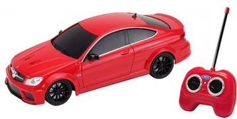 Welly - Mercedes-Benz C63 AMG model RC 1:24 červený