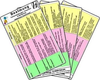 Beatmung - Fehlermeldungen, Ursachen & Behebung, Medizinische Taschen-Karte