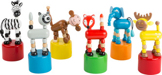 Small Foot Mačkací veselé zvířátko 1ks mýval