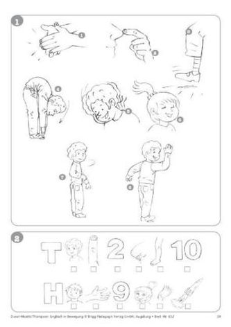 Englisch in Bewegung, Materialpaket mit 3 Handpuppen, Audio-CD und Poster