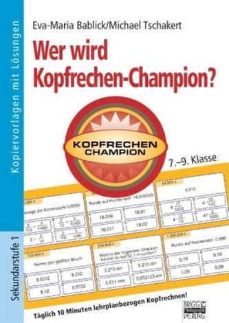 Wer wird Kopfrechen-Champion? - 7.-9. Klasse