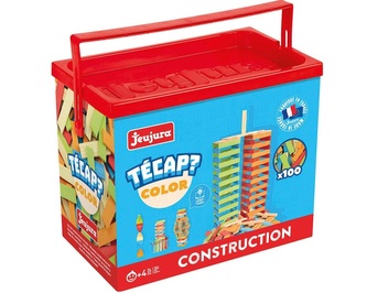 Jeujura Dřevěná stavebnice TECAP 100 dílků