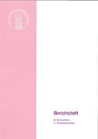 Berichtsheft für die Ausbildung im Konditorenhandwerk