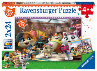 Puzzle Kočičí kapela/2x24 dílků