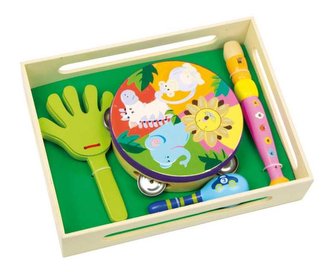 Small Foot Dřevěná hudební sada safari