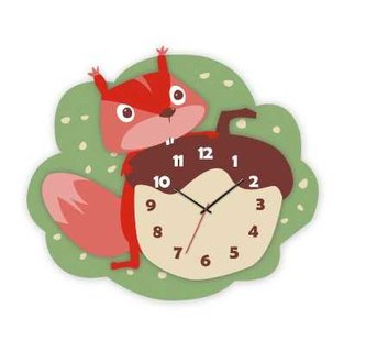 RoboTime 3D puzzle hodiny se strojkem veverka